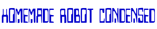 Homemade Robot Condensed 字体